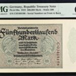 Germany Republic Treasury Note 500,000 Mark